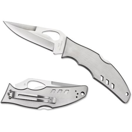 Spyderco 2023 Spyderco Flight Stainless Plain SPY-BY05P